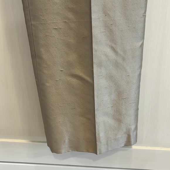 NWOT Dana Buchman silk french waisted fully lined trouser in oyster 🦪 colour - Picture 5 of 12